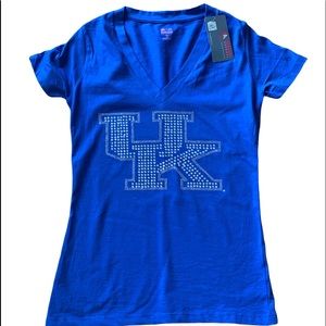 🆕 Embellished/ Studded University of Kentucky T-Shirt Jr. M NWT March Madness